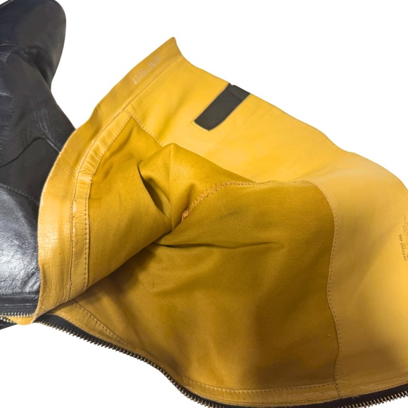 Nine West Black Leather Knee-High Heeled Boots Size 9M - Picture 12 of 15